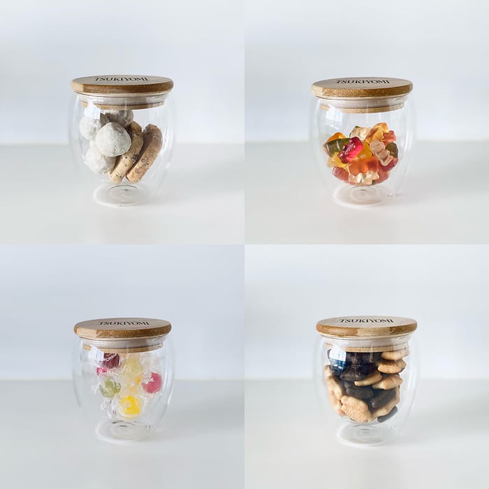 クラフトリキュール100ml3種と、オリジナルグラス＆コースター2個